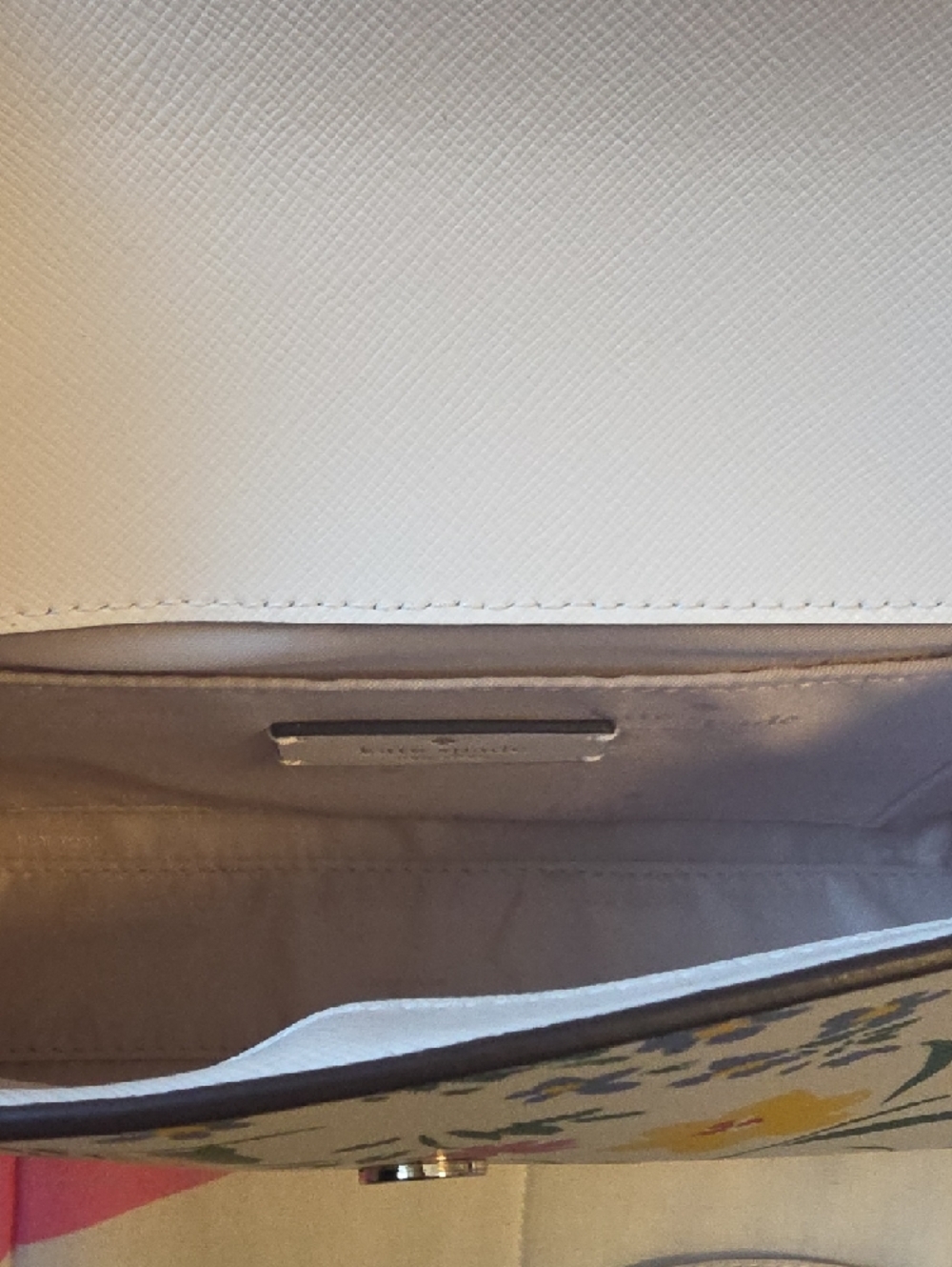 kate spade Floral Print Cream Wristlet Clutch - Picture 2 of 4